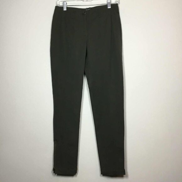 Peace of Cloth Military Brown Gorpcore Utility Side Zip Straight Leg Pants Sz 0 - Picture 1 of 8